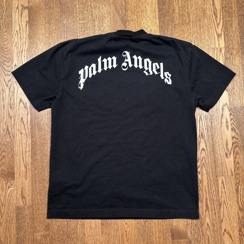 Palm Angels Headless Bear In Love Black Short Sleeve Cotton T Shirt Mens Large - Picture 2 of 10